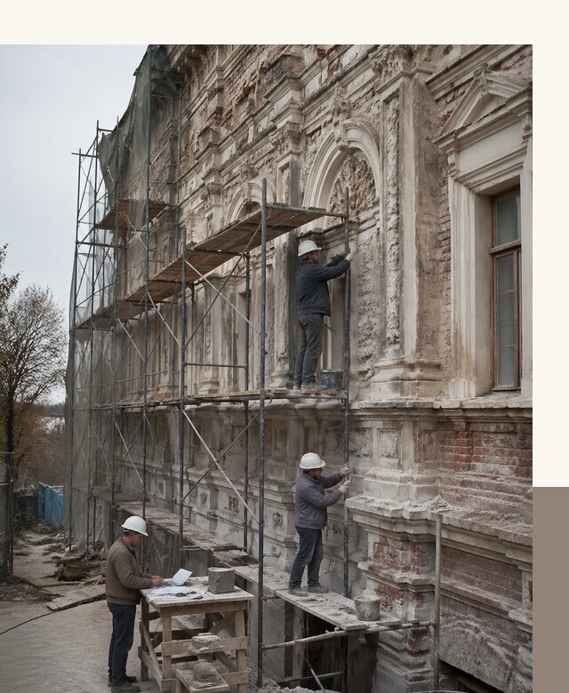 Реставрация объектов культурного наследия под ключ в Тихорецке